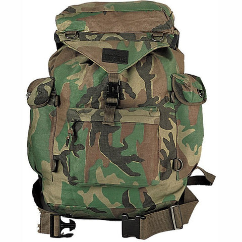 Woodland Camouflage Outdoorsman Rucksack Backpack Galaxy Army Navy