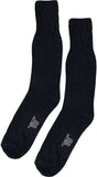 Black - Military GI Style Heavyweight Cold Weather Thermal Boot Socks Pair - USA Made