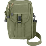 Olive Drab - Classic Military Dark Passport Travel Shoulder Pouch