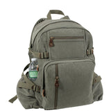 Olive Drab - Vintage Military Style Jumbo Backpack