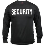 Black - SECURITY Double Sided Long Sleeve T-Shirt
