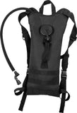Black - Tactical MOLLE Backstrap 3-Liter Hydration System Backpack