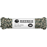 Woodland Camouflage - Polyester 550 LB Tested 50 Feet Paracord Rope