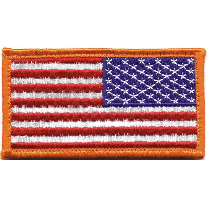 Velcro Backed Flag Patch (Cloth Style/ Green Reversed) - US