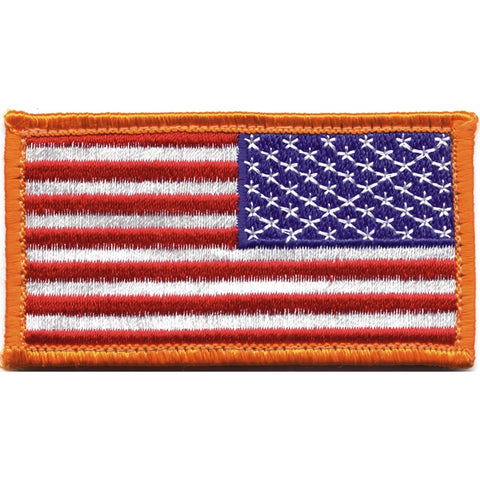 Reverse American Flag - Backwards Flag - Embroidered Plate Carrier Patch