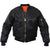 Black - Air Force MA-1 Bomber Flight Jacket with CCW Concealed Carry Gun Pockets
