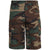 Woodland Camouflage - Military Long Cargo BDU Shorts - Polyester Cotton Twill