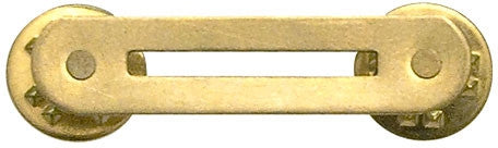 Gold - 1 Ribbon Pin-On Mount - Brass