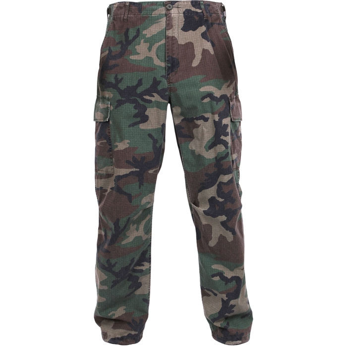 Woodland Camouflage - Military Vintage Vietnam Fatigue Pants - Galaxy ...