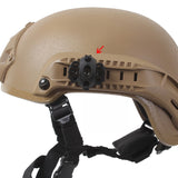 Black - Base Jump Airsoft Helmet 4 Piece Accessory Pack