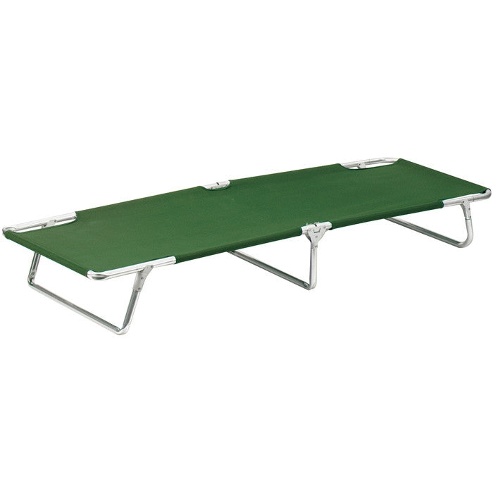 Olive Drab - Military Sturdy Camping Cot 264-lbs - Aluminum