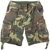 Woodland Camouflage - Military Vintage Infantry Utility Shorts