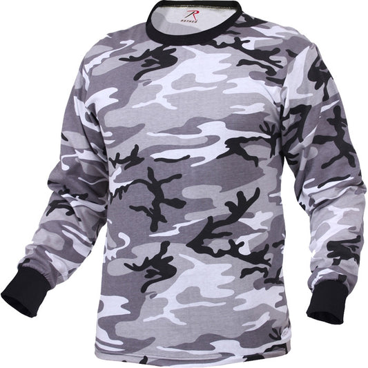 City Camo - Tactical Long Sleeve T-Shirt, Poly/Cotton