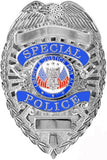 Silver - SPECIAL POLICE Deluxe Badge Officer Shield | Pin Back