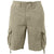 Khaki - Vintage Infantry Utility Army BDU Cargo Shorts - Heavyweight Cotton - Zipper Fly