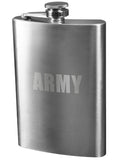 Silver - ARMY Shiny Flask - Stainless Steel