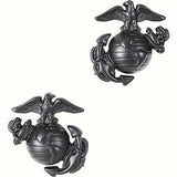 Subdued - USMC Globe and Anchor Pin-On Insignia Pair
