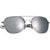 Chrome - Military GI Style 58mm Pilots Aviator Sunglasses with Case - Mirror Lenses