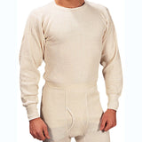 White - Extra Heavyweight Cold Weather Thermal Knit Underwear Shirt