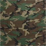 Woodland Camouflage - Military Bandana 22 in. x 22 in.