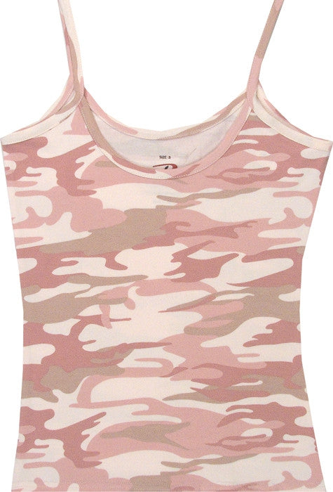 Baby Pink Camouflage - Womens Slim-Fit Tank Top