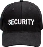 Black - Public Safety SECURITY Adjustable Cap with White Lettering