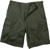 Olive Drab - Military Cargo BDU Shorts - Polyester Cotton Twill