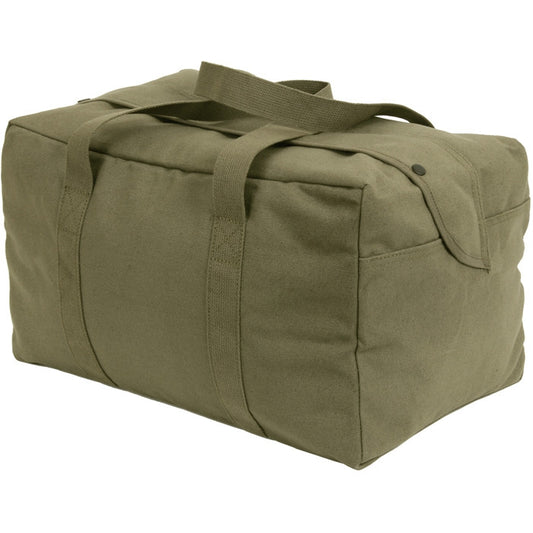 Olive Drab - Canvas Parachute Cargo Bag Medium Carry Duffle Bag 40L