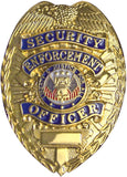 Deluxe Gold - Public Safety SECURITY ENFOREMENT OFFICER Badge