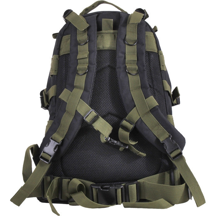 Black/Olive Drab - Military MOLLE Compatible Large Transport Pack