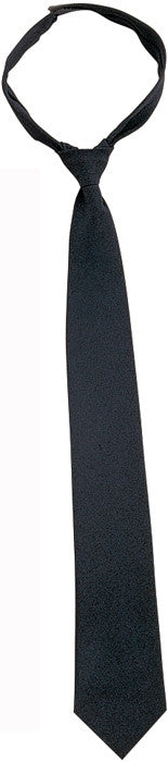 Black - Official Police Issue  Security Velcro Necktie - 20 in.