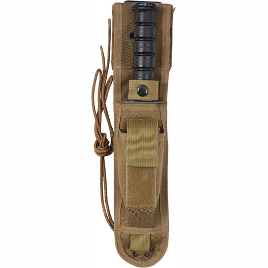 Coyote Brown - Tactical Enhanced Knife Sheath 7 in.
