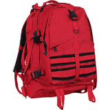 Red - Military MOLLE Compatible Large Transport Pack