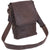 Brown - Tactical Tablet Tech Shoulder Bag - Heavy Duty Leather