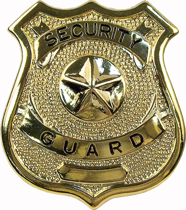 Gold - SECURITY GUARD Pin-On Badge