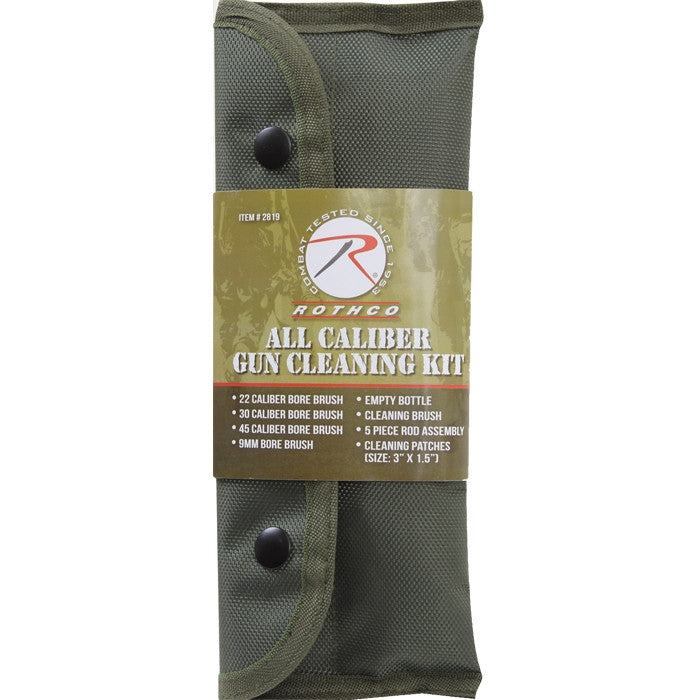 Olive Drab - Tactical MOLLE All Caliber Gun Cleaning Kit