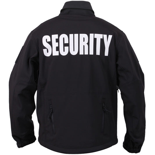 SECURITY Jacket Black Special Ops Soft Shell Waterproof Coat