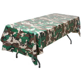 Woodland Camouflage - Plastic Table Cloth 108 in. x 54 in.