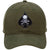 Olive Drab - Military Adjustable Cap with Army Death Spade Emblem