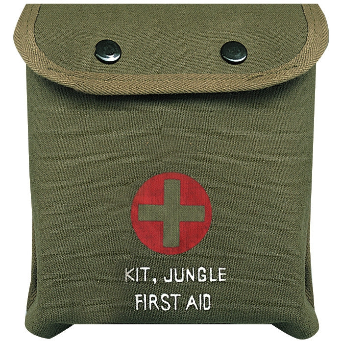 Olive Drab - M-1 Jungle First Aid Pouch with No Contents