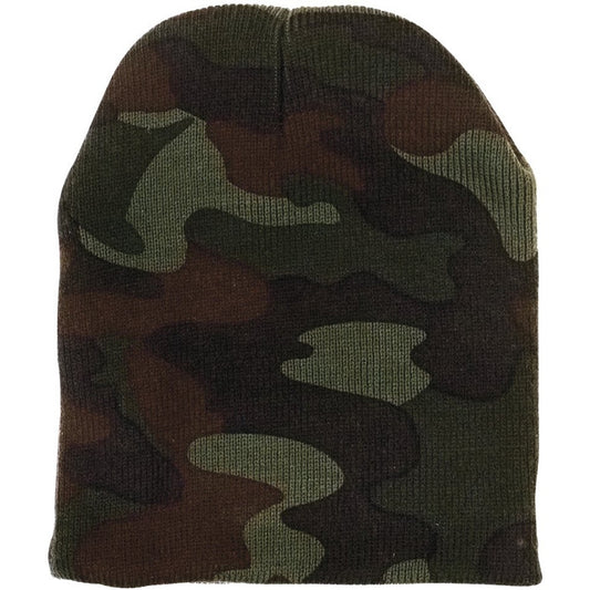 Woodland Camouflage - Deluxe Skull Cap - Acrylic