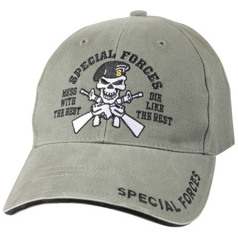 Olive Drab - Vintage Low Profile Special Forces Adjustabe Baseball Cap