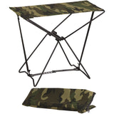 Woodland Camouflage - Military Mini Portable Folding Camp Stool