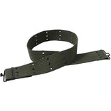 Olive Drab - Army Style Pistol Belt with Metal Buckle 42 in. - Cotton Canvas