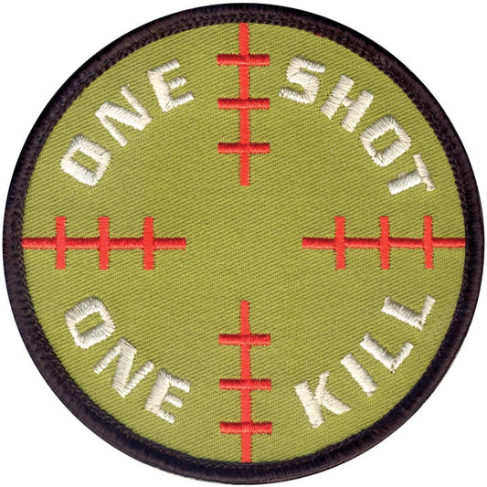 One Shot One Kill Sniper Patch with Hook Back