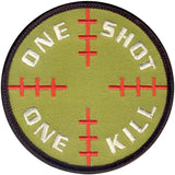 One Shot One Kill Sniper Patch with Hook Back