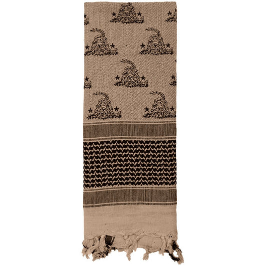 Tan - Gadsen Snake Tactical Desert Shemagh Scarf