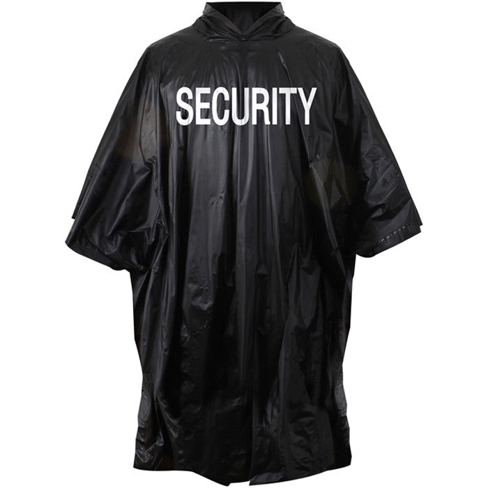 Black Tactical Security Poncho