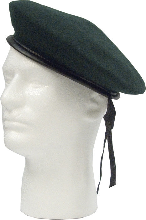 Black - Military Monty Beret - Wool/Nylon