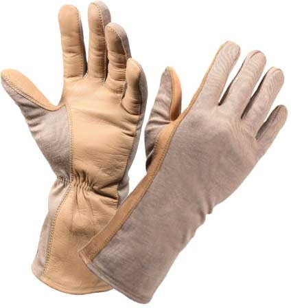 Sand - Military Flame and Heat Resistant Tactical Flight Gloves
